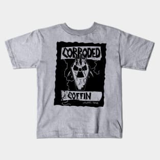 Corroded Coffin Metal Logo Thrash Kids T-Shirt